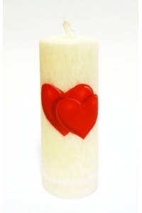Obrázok pre Sviečka s motívom srdcia