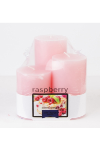 Obrázok pre Sviečky Malina 3ks