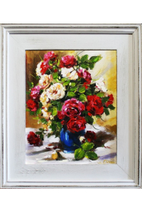 Obrázok pre Obraz s rámom Zátišie Ruží