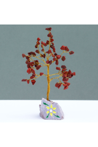 Obrázok pre Stromček Šťastia Jaspis červený - 80 kamienkov